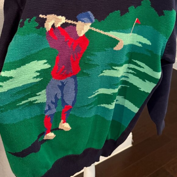 PRINGLE of SCOTLAND Vintage Golf Sweater - Picture 6 of 9